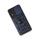 Samsung Galaxy A02 Kılıf Pars Lens Yüzüklü Silikon - Lacivert