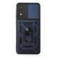 Samsung Galaxy A02 Kılıf Pars Lens Yüzüklü Silikon - Lacivert
