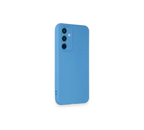 Samsung Galaxy A54 5G Kılıf Nano içi Kadife Silikon - Mavi