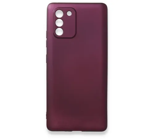 Samsung Galaxy A91 / S10 Lite Kılıf First Silikon - Mürdüm