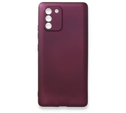 Samsung Galaxy A91 / S10 Lite Kılıf First Silikon - Mürdüm