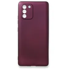 Samsung Galaxy A91 / S10 Lite Kılıf First Silikon - Mürdüm