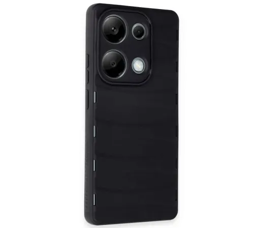 Xiaomi Redmi Note 13 Pro 4G Kılıf Bibercas Silikon Kapak - Siyah