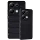 Xiaomi Redmi Note 13 Pro 4G Kılıf Bibercas Silikon Kapak - Siyah