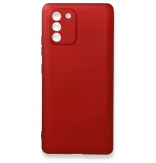 Samsung Galaxy A91 / S10 Lite Kılıf First Silikon - Bordo