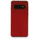 Samsung Galaxy S10 Plus Kılıf First Silikon - Bordo
