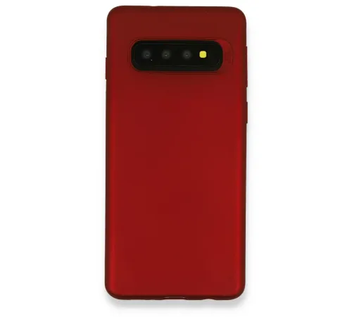 Samsung Galaxy S10 Plus Kılıf First Silikon - Bordo