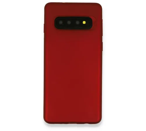 Samsung Galaxy S10 Plus Kılıf First Silikon - Bordo