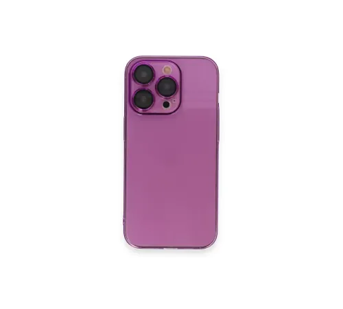 Apple iPhone 14 Pro Kılıf Armada Lensli Kapak - Mor