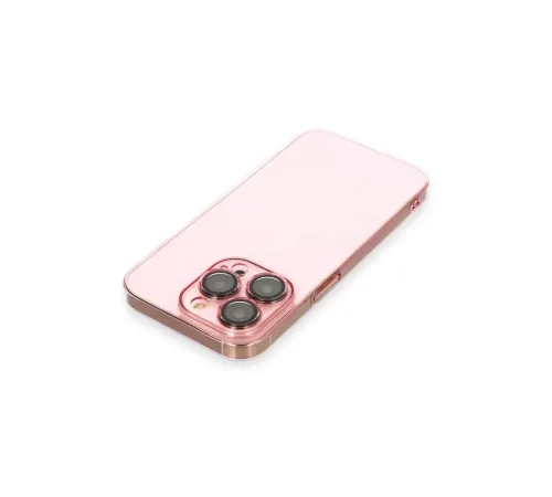Apple iPhone 14 Pro Kılıf Armada Lensli Kapak - Rose Gold