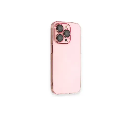 Apple iPhone 14 Pro Kılıf Armada Lensli Kapak - Rose Gold
