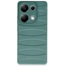 Xiaomi Redmi Note 13 Pro 4G Kılıf Bibercas Silikon Kapak - Koyu Yeşil