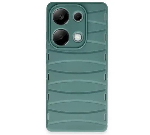 Xiaomi Redmi Note 13 Pro 4G Kılıf Bibercas Silikon Kapak - Koyu Yeşil