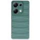 Xiaomi Redmi Note 13 Pro 4G Kılıf Bibercas Silikon Kapak - Koyu Yeşil