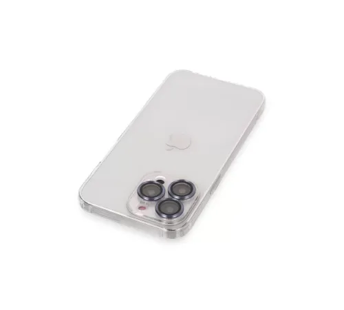 Apple iPhone 13 Pro Max Kılıf Luko Lens Silikon - Sierra Blue