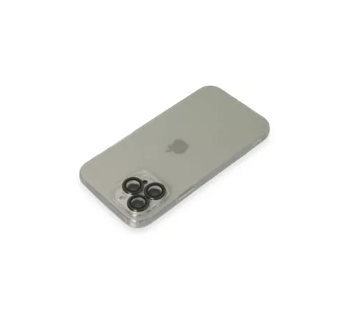 Apple iPhone 13 Pro Max Kılıf Luko Lens Silikon - Yeşil