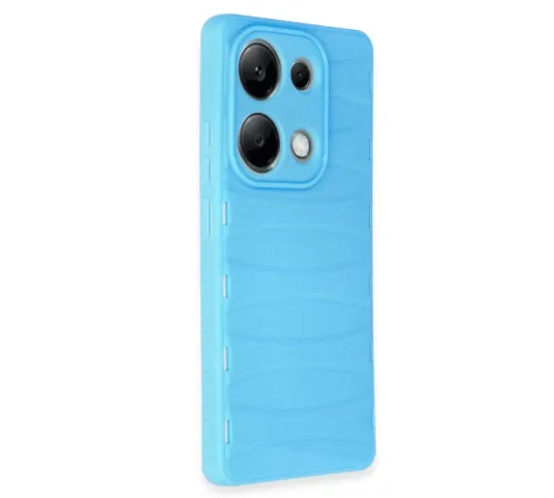 Xiaomi Redmi Note 13 Pro 4G Kılıf Bibercas Silikon Kapak - Mavi