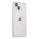 Apple iPhone 14 Kılıf Luko Lens Silikon - Gümüş