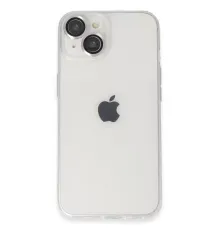 Apple iPhone 14 Kılıf Luko Lens Silikon - Gümüş
