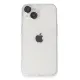 Apple iPhone 14 Kılıf Luko Lens Silikon - Gümüş