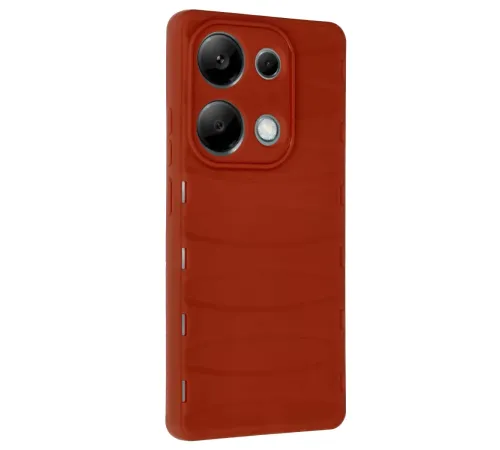 Xiaomi Redmi Note 13 Pro 4G Kılıf Bibercas Silikon Kapak - Kırmızı