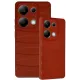 Xiaomi Redmi Note 13 Pro 4G Kılıf Bibercas Silikon Kapak - Kırmızı