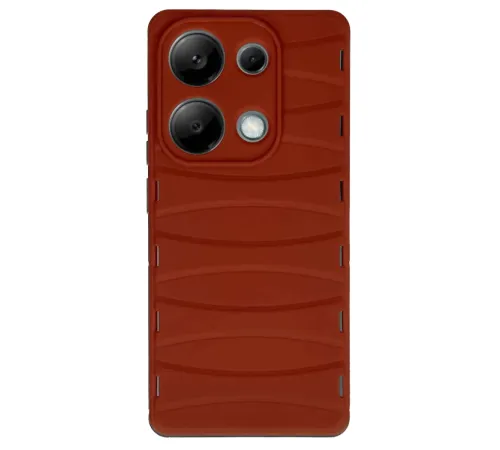 Xiaomi Redmi Note 13 Pro 4G Kılıf Bibercas Silikon Kapak - Kırmızı