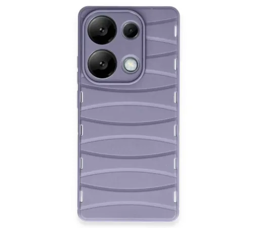Xiaomi Redmi Note 13 Pro 4G Kılıf Bibercas Silikon Kapak - Lila