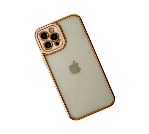 Apple iPhone 12 Pro Max Kılıf Liva Lens Silikon - Rose