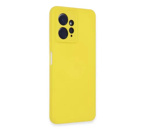 Xiaomi Redmi Note 12 4G Kılıf Nano içi Kadife Silikon - Sarı