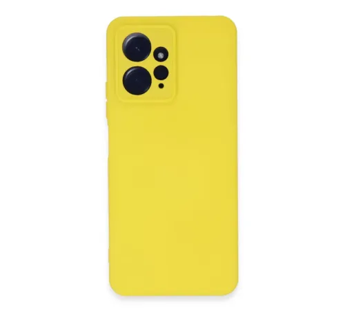 Xiaomi Redmi Note 12 4G Kılıf Nano içi Kadife Silikon - Sarı