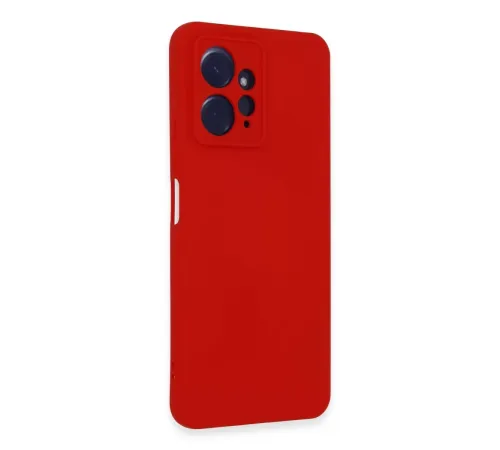 Xiaomi Redmi Note 12 4G Kılıf Nano içi Kadife Silikon - Kırmızı