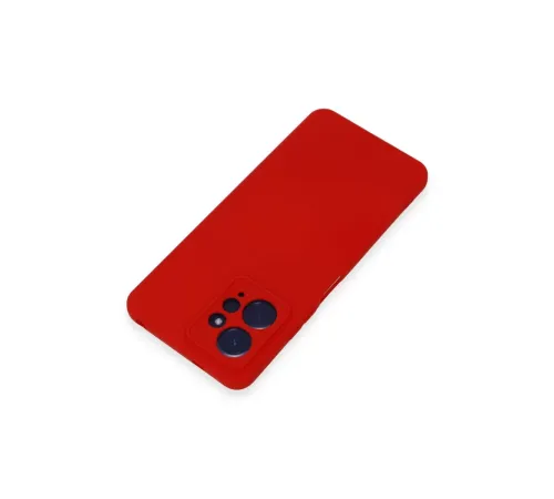 Xiaomi Redmi Note 12 4G Kılıf Nano içi Kadife Silikon - Kırmızı