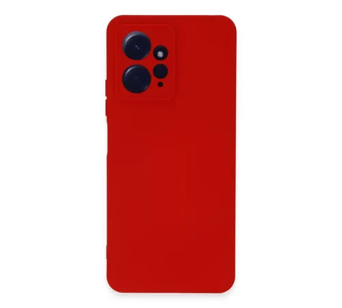 Xiaomi Redmi Note 12 4G Kılıf Nano içi Kadife Silikon - Kırmızı