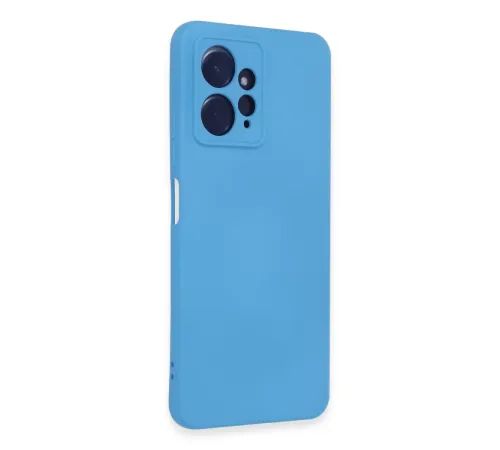 Xiaomi Redmi Note 12 4G Kılıf Nano içi Kadife Silikon - Mavi