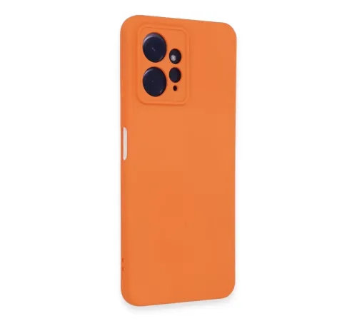 Xiaomi Redmi Note 12 4G Kılıf Nano içi Kadife Silikon - Turuncu