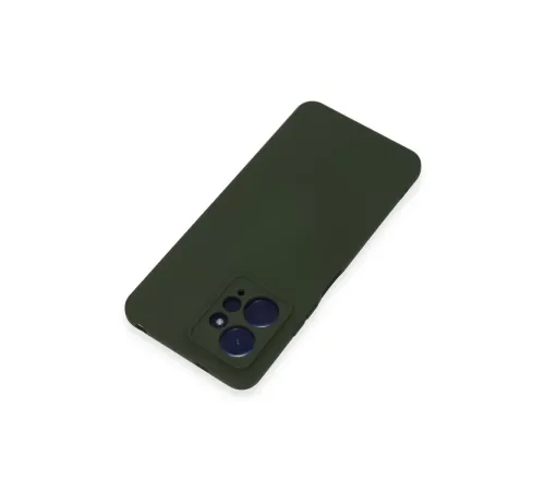 Xiaomi Redmi Note 12 4G Kılıf Nano içi Kadife Silikon - Koyu Yeşil