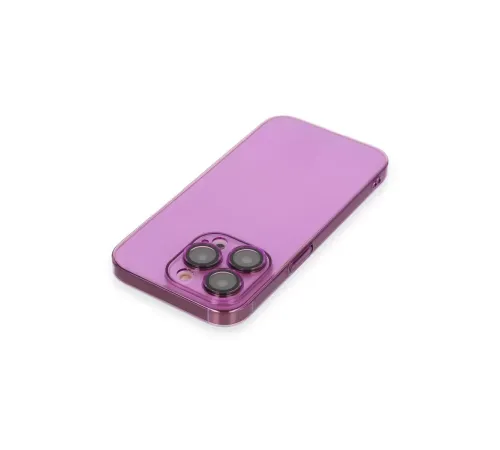 Apple iPhone 14 Pro Max Kılıf Armada Lensli Kapak - Mor