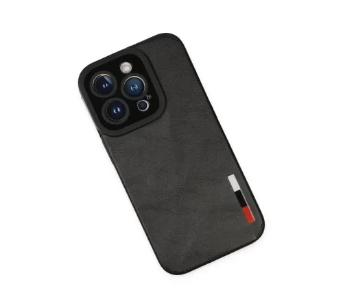 Apple iPhone 14 Pro Kılıf Loop Deri Silikon - Siyah
