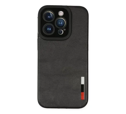 Apple iPhone 14 Pro Kılıf Loop Deri Silikon - Siyah