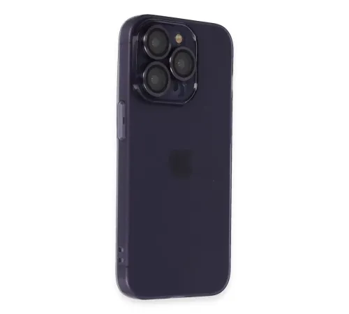 Apple iPhone 14 Pro Max Kılıf Luko Lens Silikon - Siyah