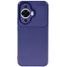 Huawei Nova 12S Kılıf Auto Focus Karbon Kapak - Lacivert