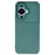 Huawei Nova 12S Kılıf Auto Focus Karbon Kapak - Koyu Yeşil