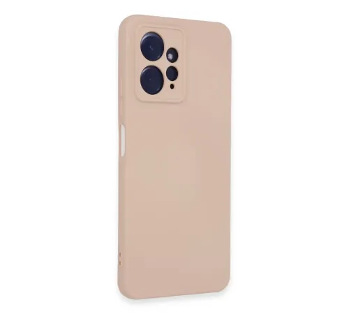 Xiaomi Redmi Note 12 4G Kılıf Nano içi Kadife Silikon - Pudra