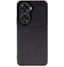 Huawei Nova 12 SE Kılıf Auto Focus Karbon Kapak - Siyah