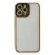 Apple iPhone 13 Pro Kılıf Liva Lens Silikon - Siyah