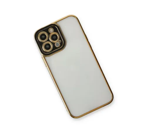 Apple iPhone 13 Pro Kılıf Liva Lens Silikon - Siyah