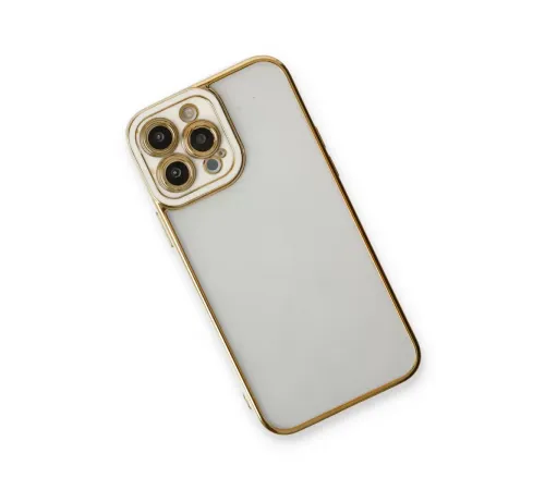 Apple iPhone 13 Pro Kılıf Liva Lens Silikon - Beyaz