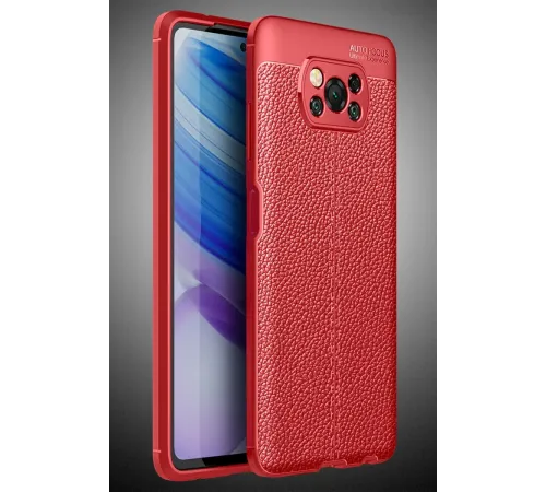 Xiaomi Pocophone X3 Kılıf Auto Focus Kapak - Kırmızı