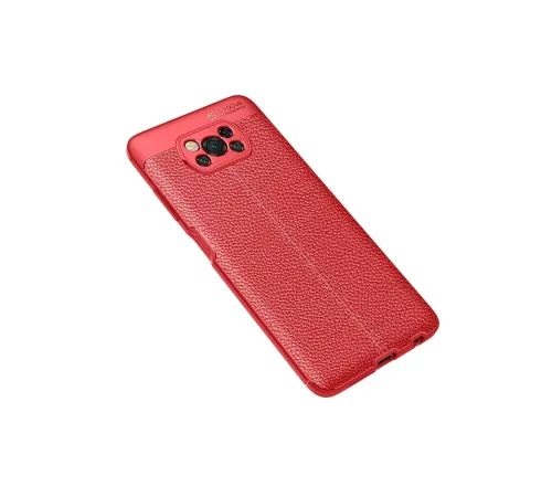 Xiaomi Pocophone X3 Kılıf Auto Focus Kapak - Kırmızı